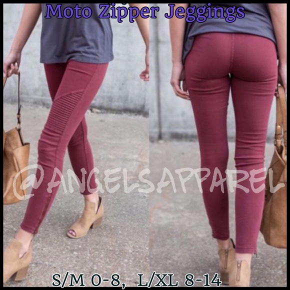 NEW✔️Moto Jeggings w/ankle Zipper, a perfect staple.
AVAIL. COLORS~ PINK, WHITE - Picture 3 of 8